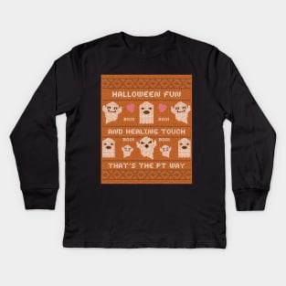 Halloween fun and healing touch - that's the PT way Kids Long Sleeve T-Shirt